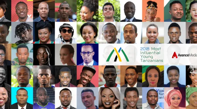 2018 50 Most Influential Young Tanzanians including most influential young entrepreneurs