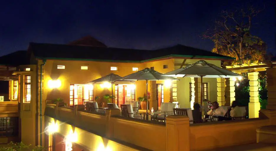 Outdoor Deck at the Emin Pasha Hotel in Kampala