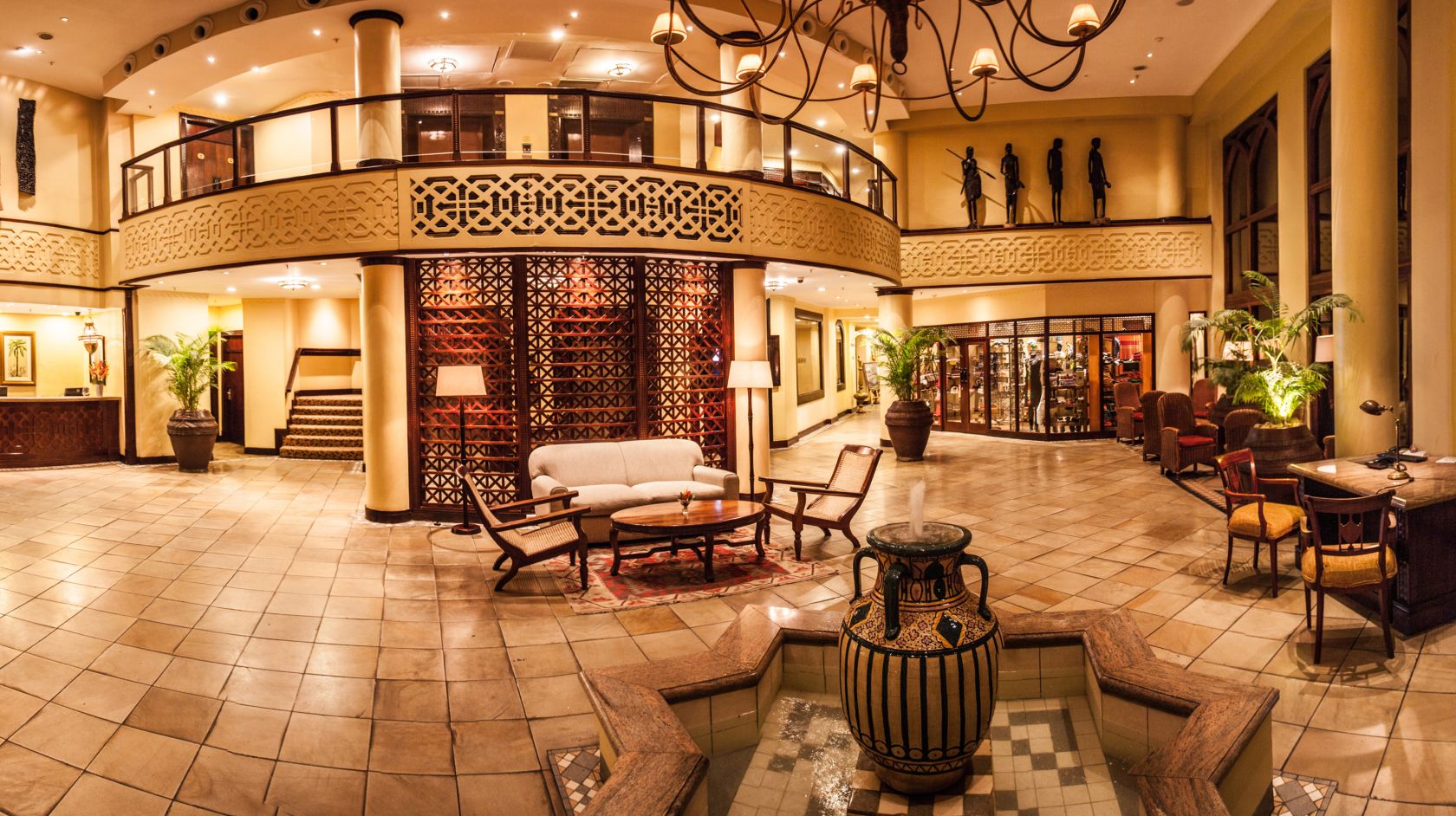 Hotels in Dar es Salaam: The lobby of the Southern Sun Dar es Salaam