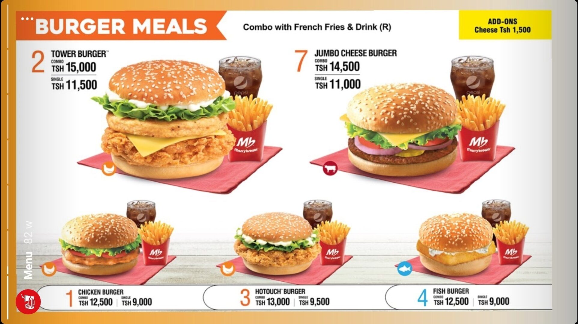 Marrybrown Menu Dar es Salaam 2022 Alluring Fast Food Options Galore