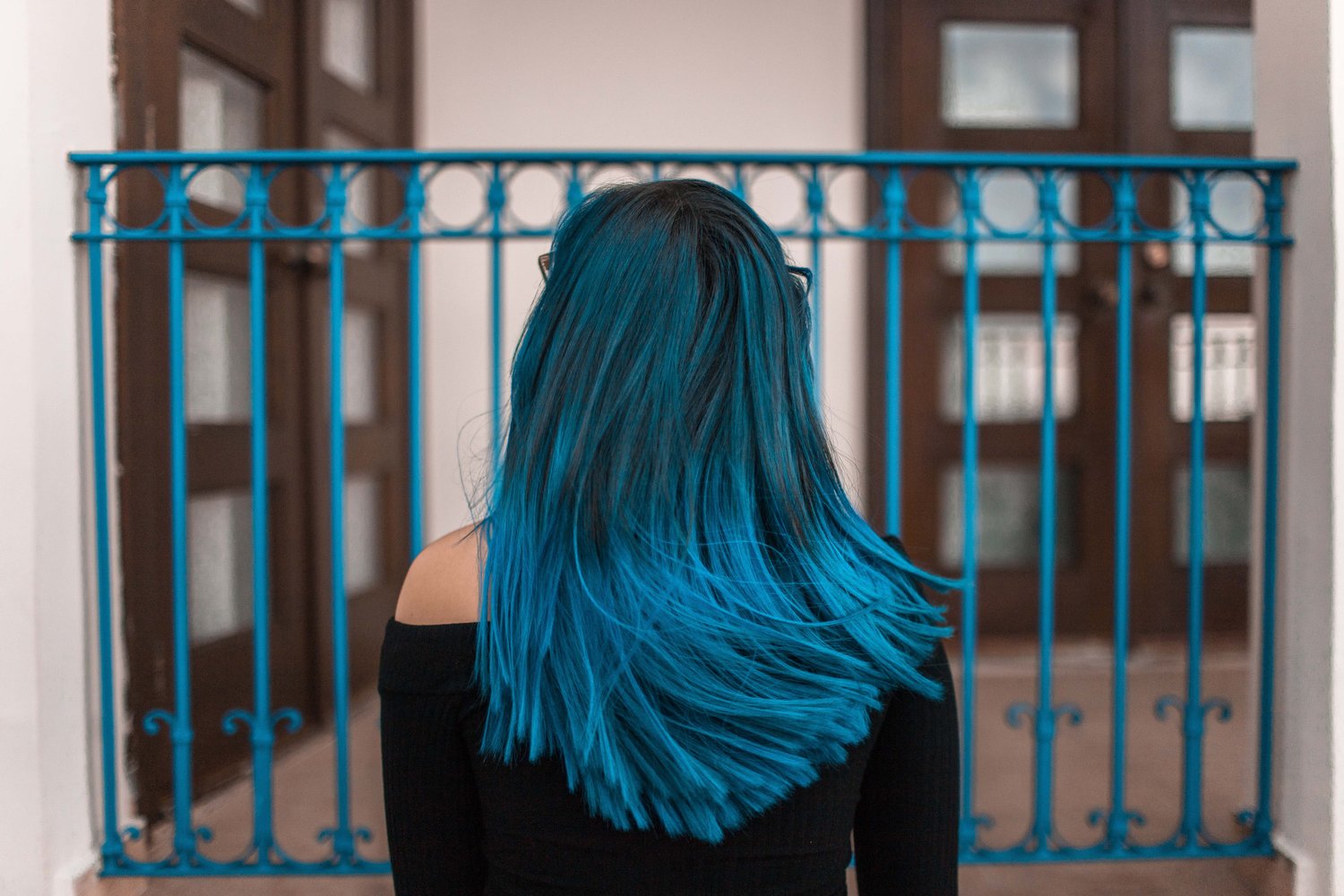 Coloring styles hair-turquoise hair