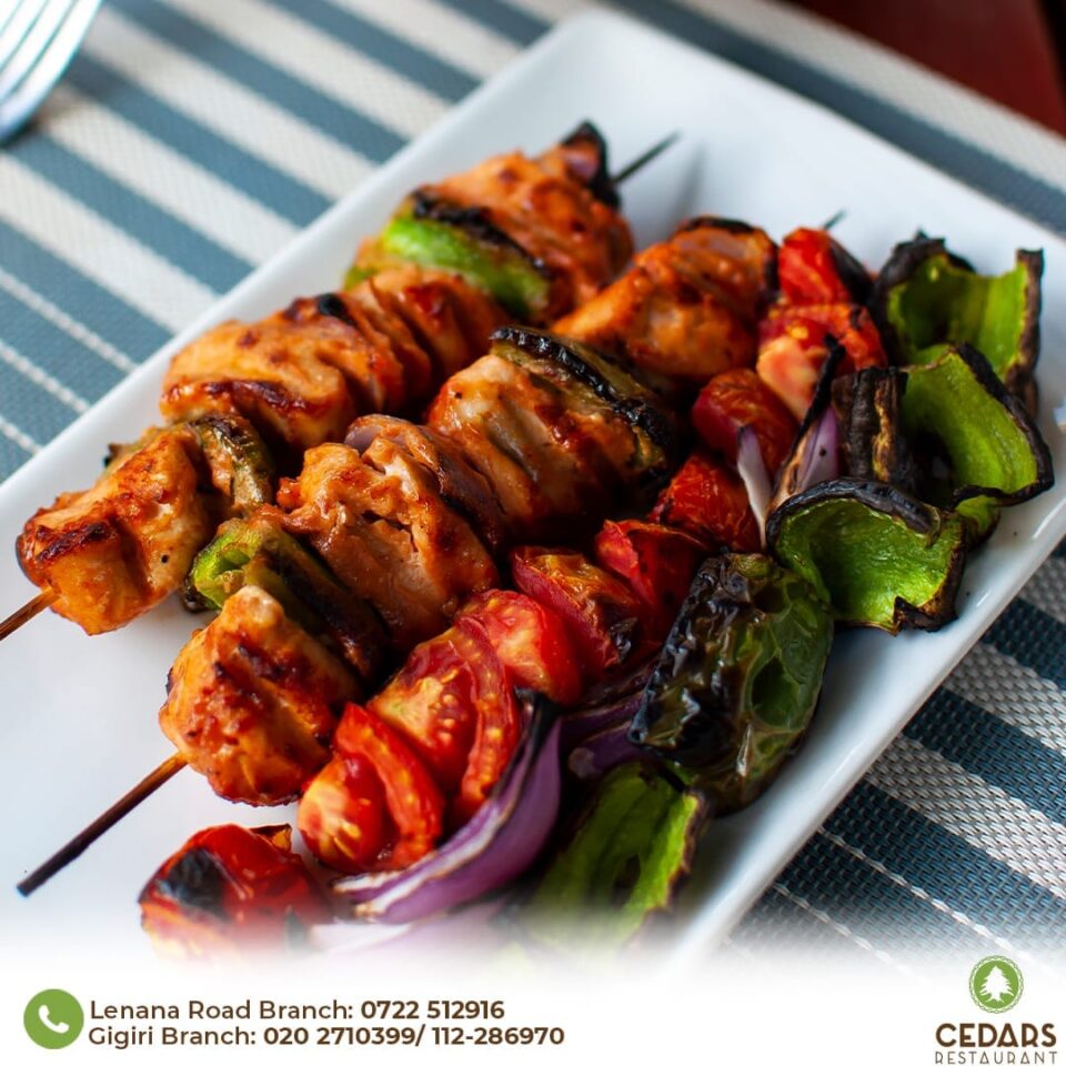 Cedars Restaurant Nairobi Menu Delicious Food Now at 2 Different