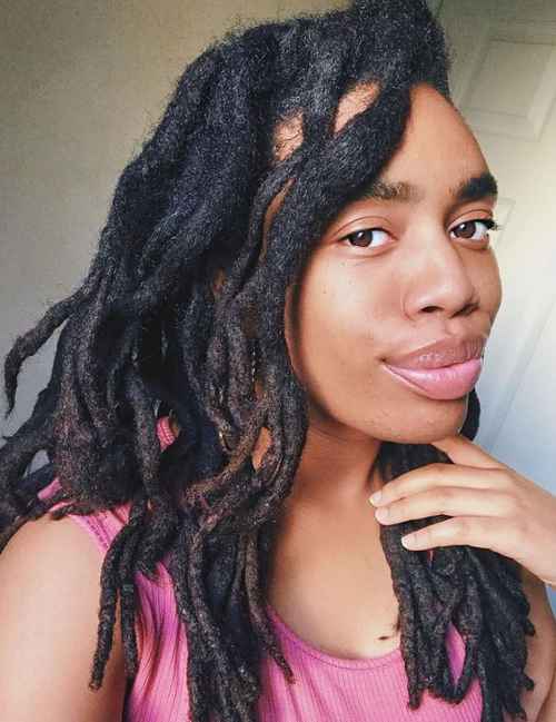 What does 40 dreads look like on a woman? They look like this.