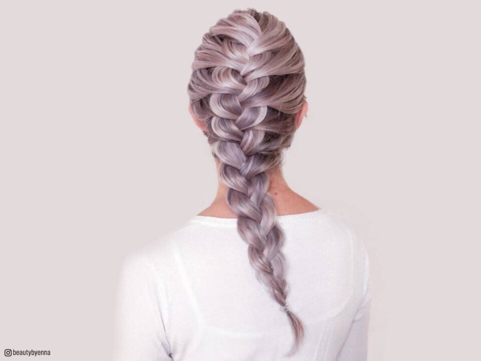 easy braid hairstyles: a standard French braid