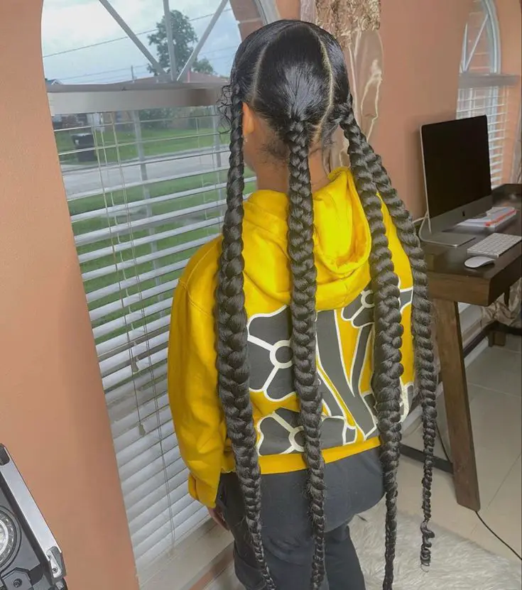 Jumbo Ghana cornrows using xpressions braiding hair | Cool braid hairstyles,  Ghana braids hairstyles, Nigerian braids hairstyles