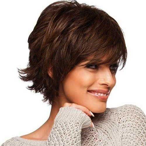 Shag hairstyles: a cute short modern shag hairstyle