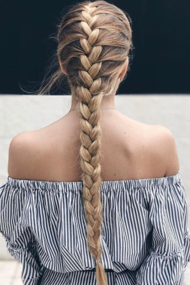 different styles of French braids: the Classic French Braid