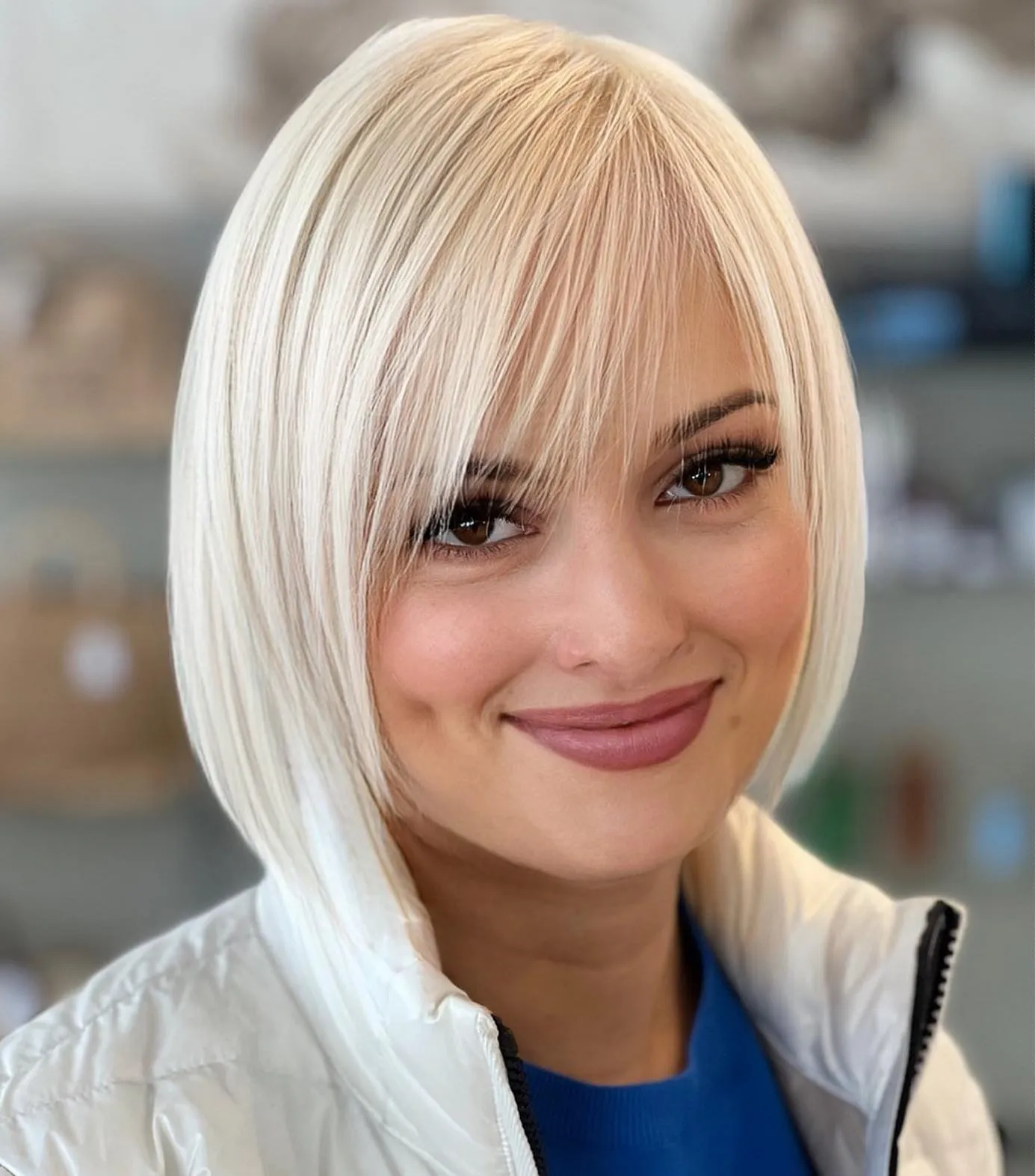 Bangs to the Side Hairstyles
