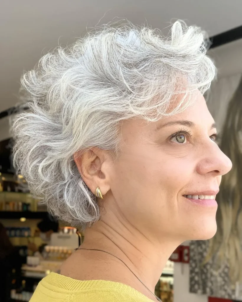 Natural Gray Hair Styles: Short and Chic