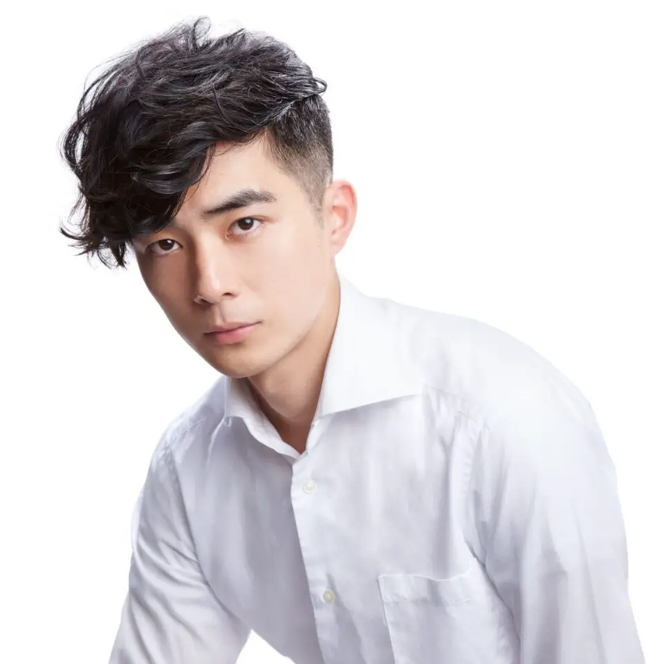 long bangs Korean hair style men