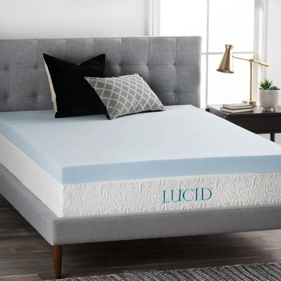 Coolest mattress topper: Gel Memory Foam Mattress Topper by Lucid