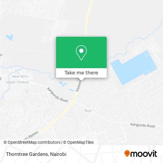 Location of ThornTree Gardens Nairobi