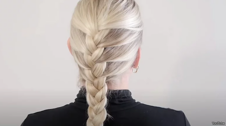 Different Braided Hairstyle #1: Classic French Braid