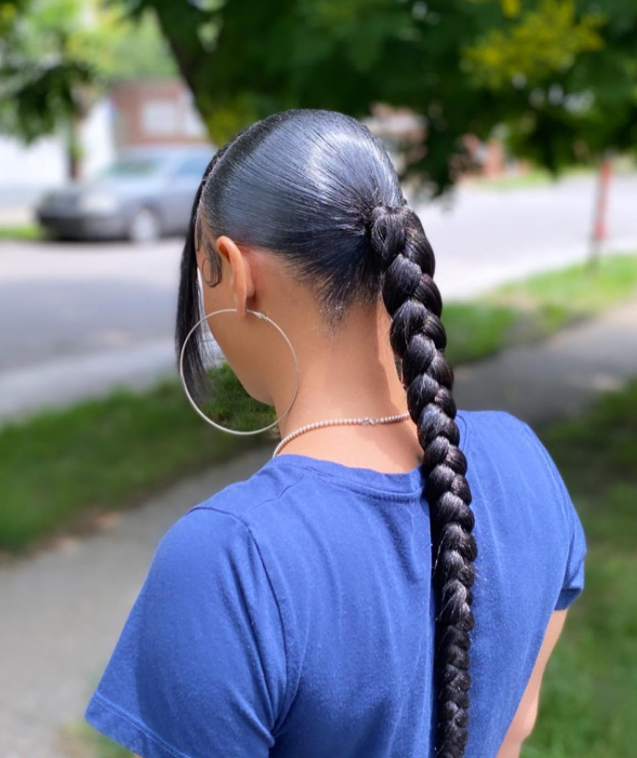 The Slick Back Braid Ponytail 2023 A Modern Twist on Classic Chic • Chick About Town