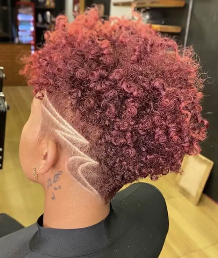Edgy Tapered Cut on 4C Natural Hair