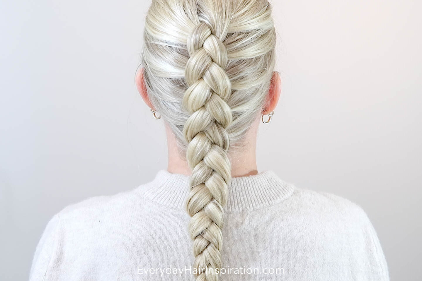Plait stylest: a single Dutch braid