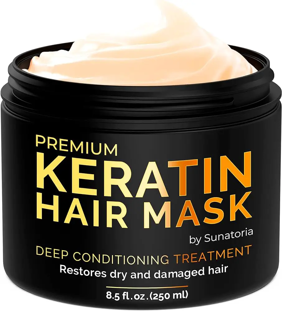 best protein treatment for natural hair: Premium Keratin Hair Mask by  Sunatoria