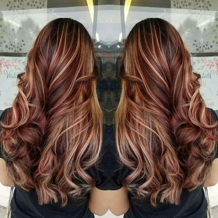 Red Brown Lowlights