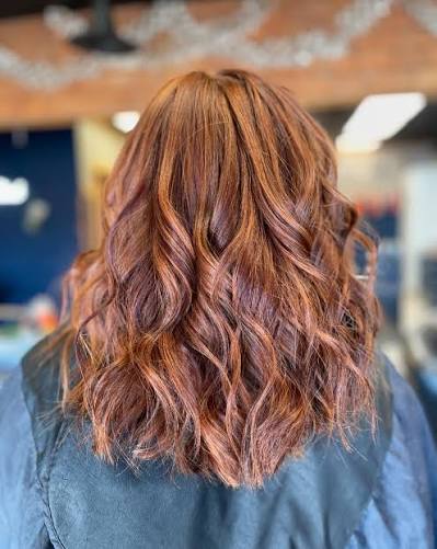 Natural Red Hair With Brown Lowlights