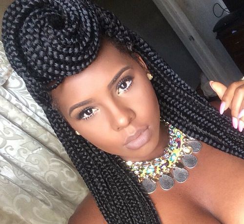 Braided Hairstyles in Kenya #1. Box Braids