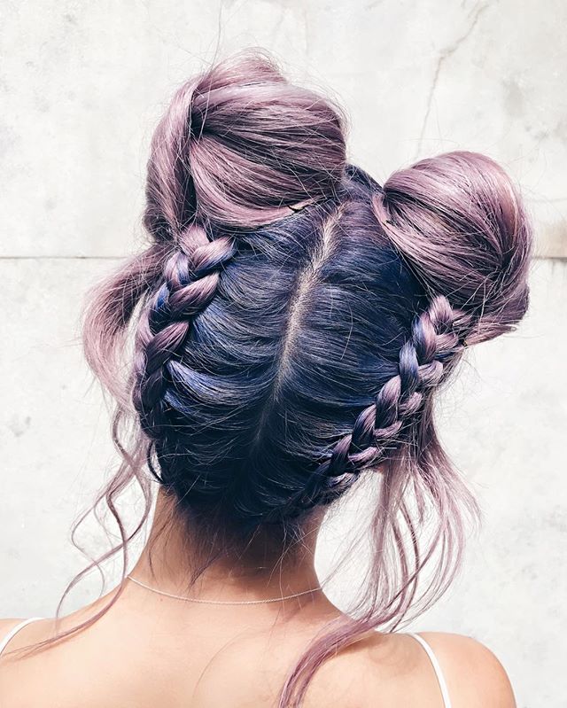 Cute Hairstyle Pics #1: Braided Double Buns