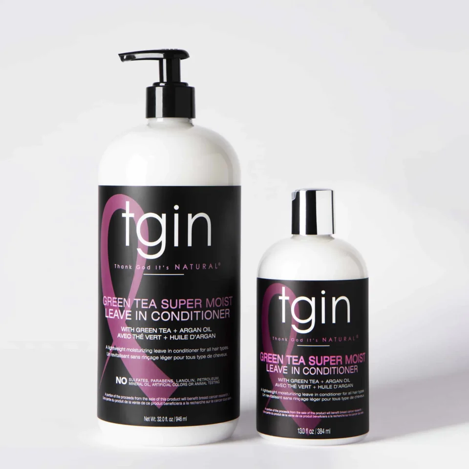 Lightweight Moisturizer for Relaxed Hair #1: TGIN Green Tea Super Moist Leave-In Conditioner