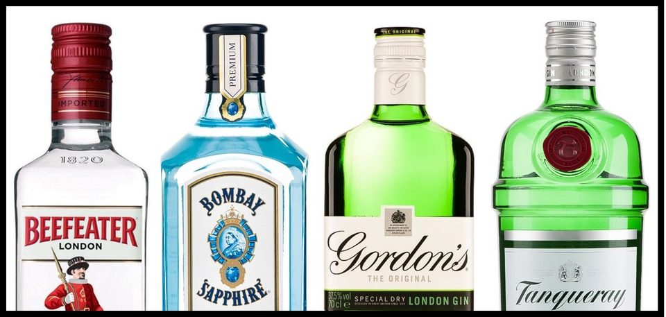 Gordon’s • Tanqueray • Beefeater • Bombay Sapphire